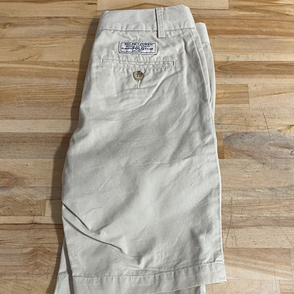 Kids size 8 Ralph Lauren Polo Off-White Chino Pants brand new